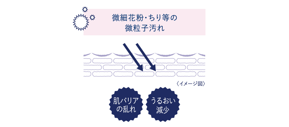 微細花粉・ちり等の微粒子汚れ