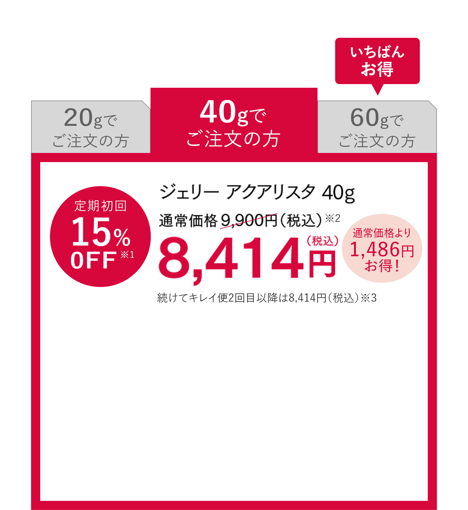 アスタリフト ジェリー アクアリスタ40g定期購入