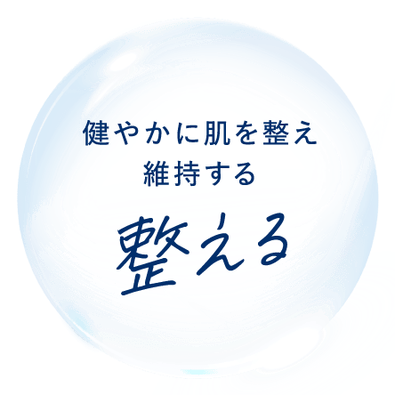 整える 健やかに肌を整え維持する