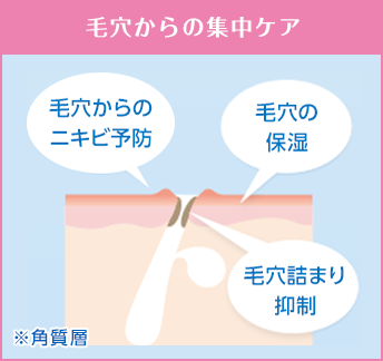 毛穴からの集中ケア