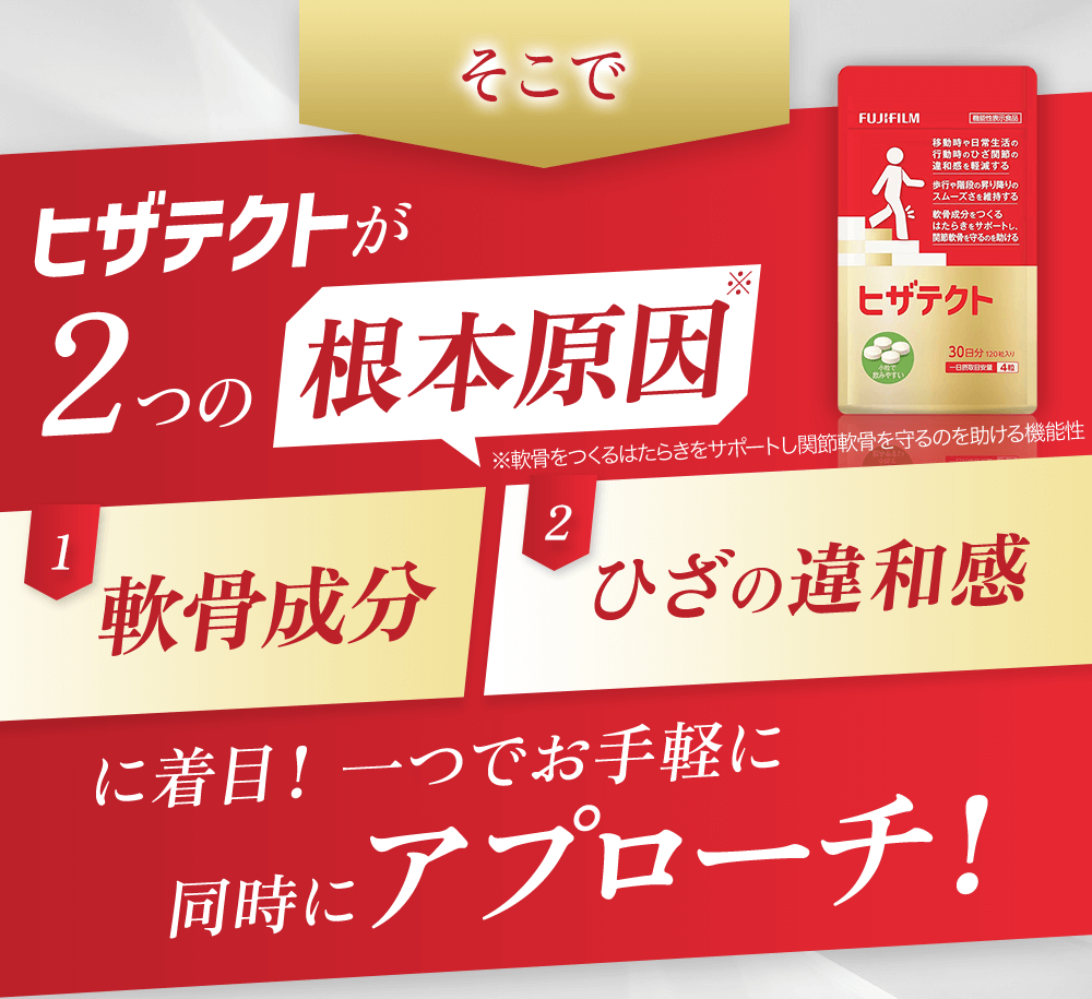 ヒザテクト -サプリメントの通信販売 | FUJIFILM ビューティー&ヘルス