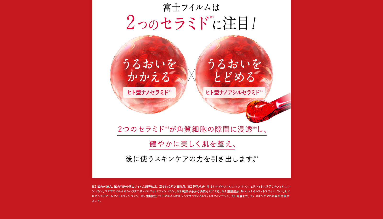 富士フイルムは2つのセラミドに注目！