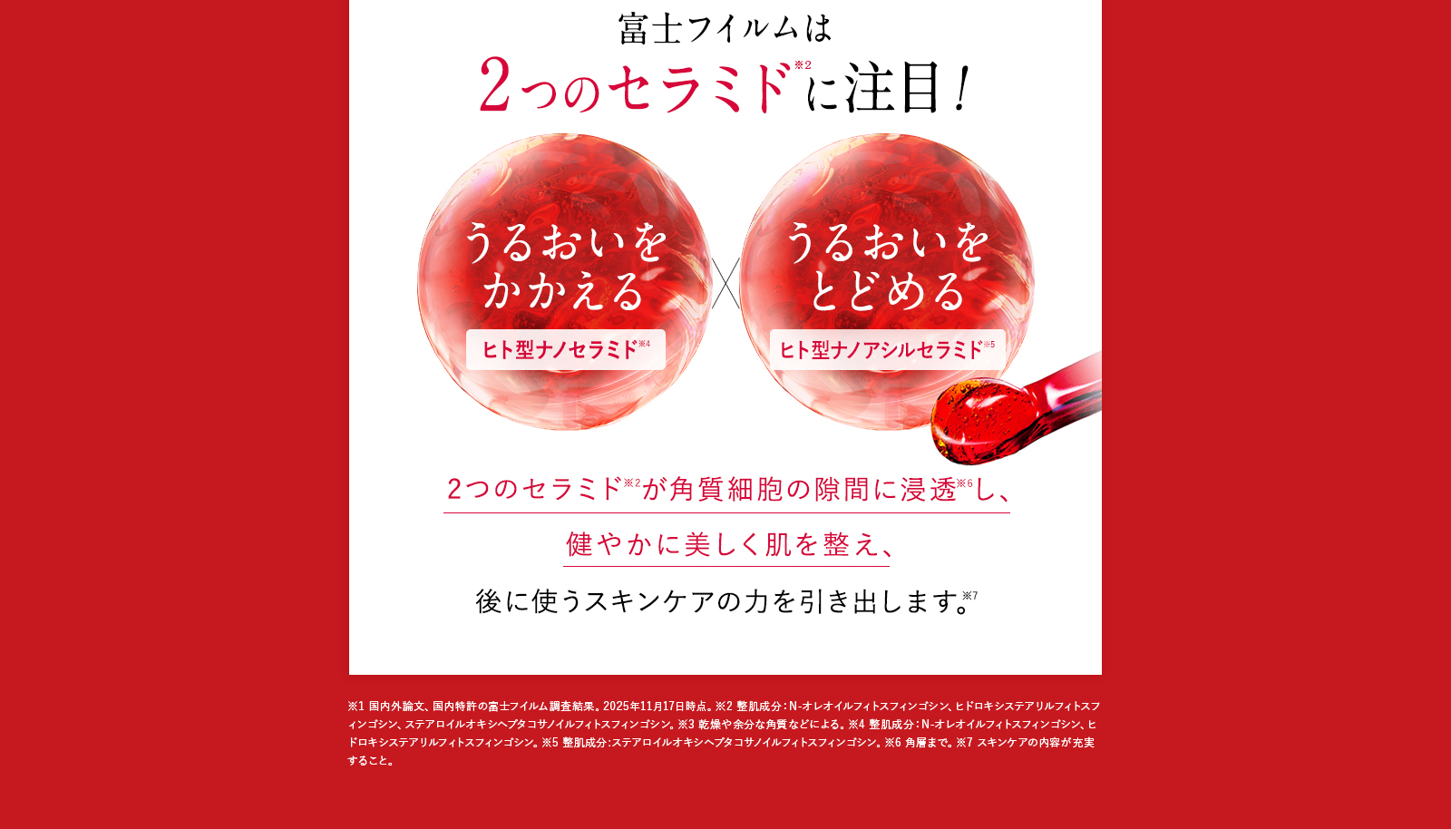 富士フイルムは2つのセラミドに注目！