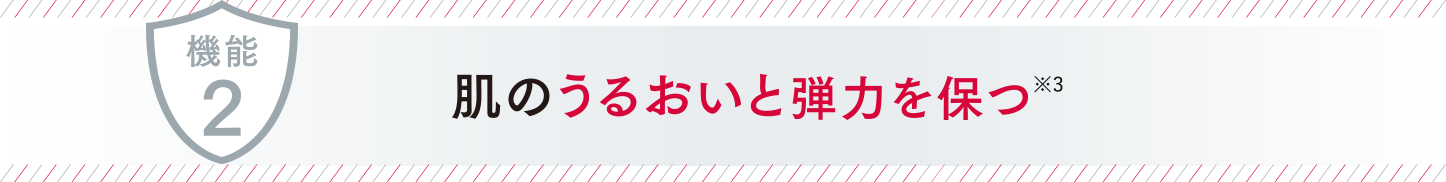 肌のうるおいと弾力を保つ