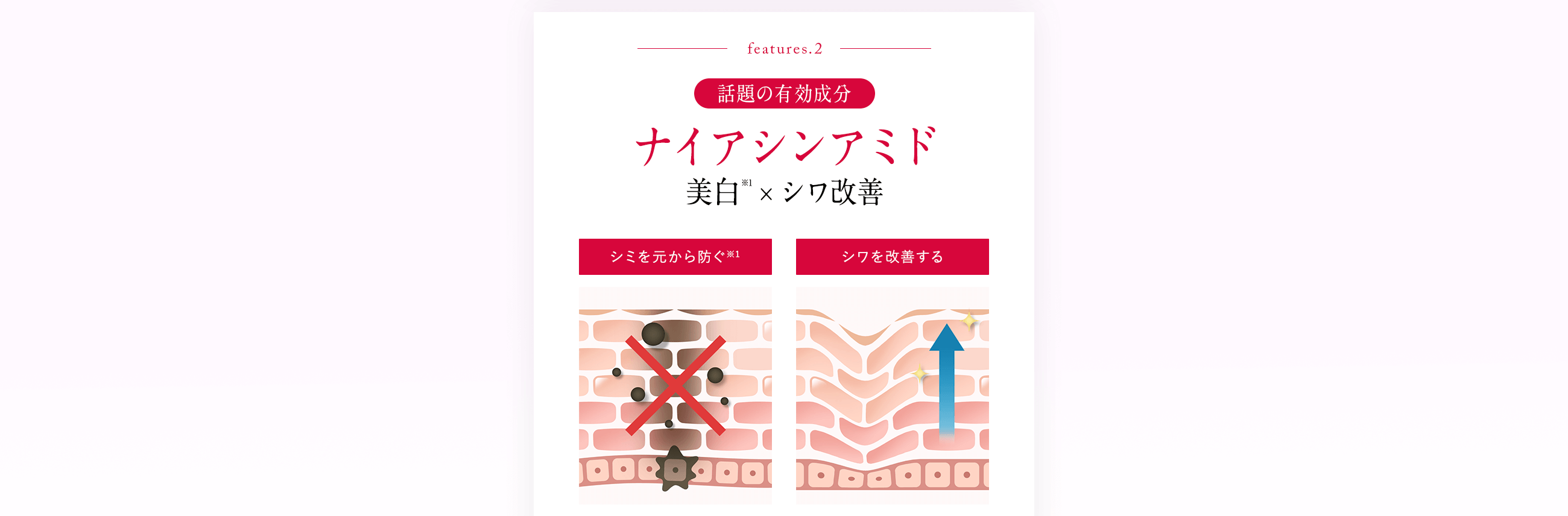 話題の有効成分 ナイアシンアミド