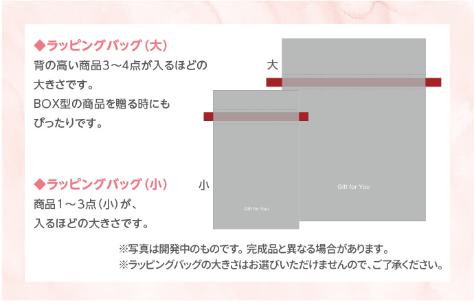 ラッピングバッグ大・小