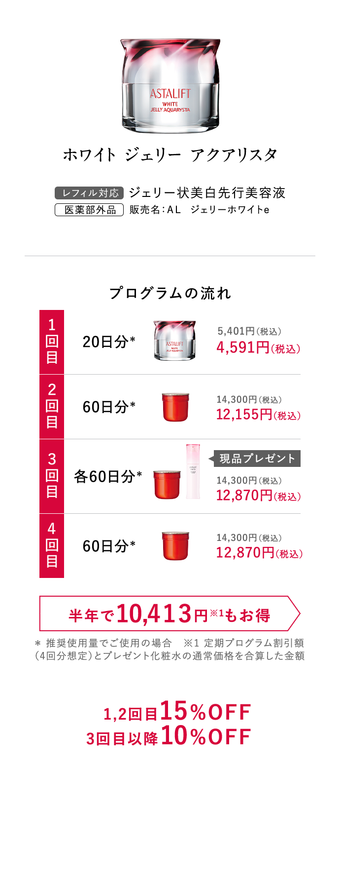 ホワイト ジェリー アクアリスタ