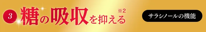 糖の吸収を抑える