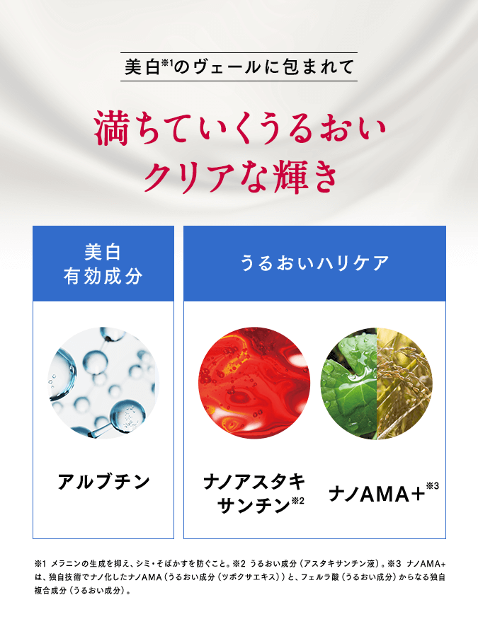 満ちていくうるおいクリアな輝き