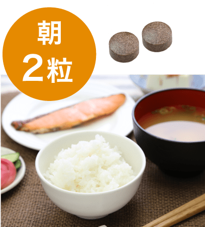 朝2粒