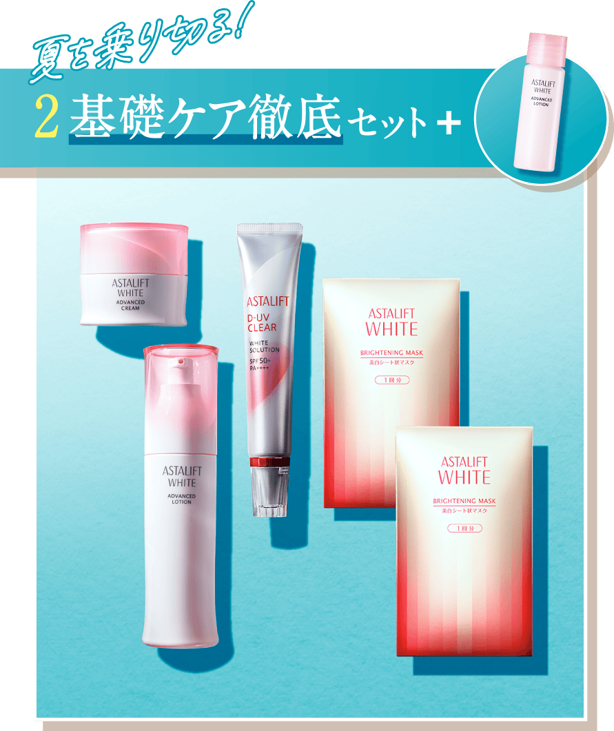 夏を乗り切る! 2.基礎ケア徹底セット+