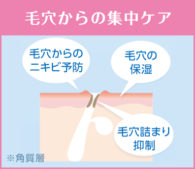 毛穴からの集中ケア