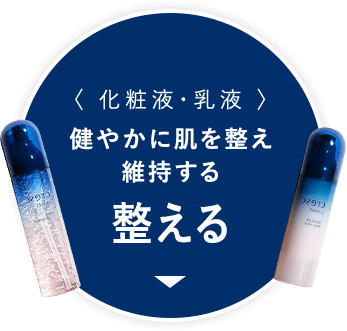健やかに肌を整え維持する「整える」