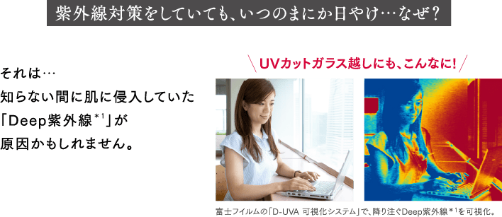 紫外線対策をしていても、いつのまにか日やけ…なぜ？