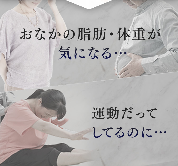 でも…おなかの脂肪・体重が気になる…運動だってしてるのに…