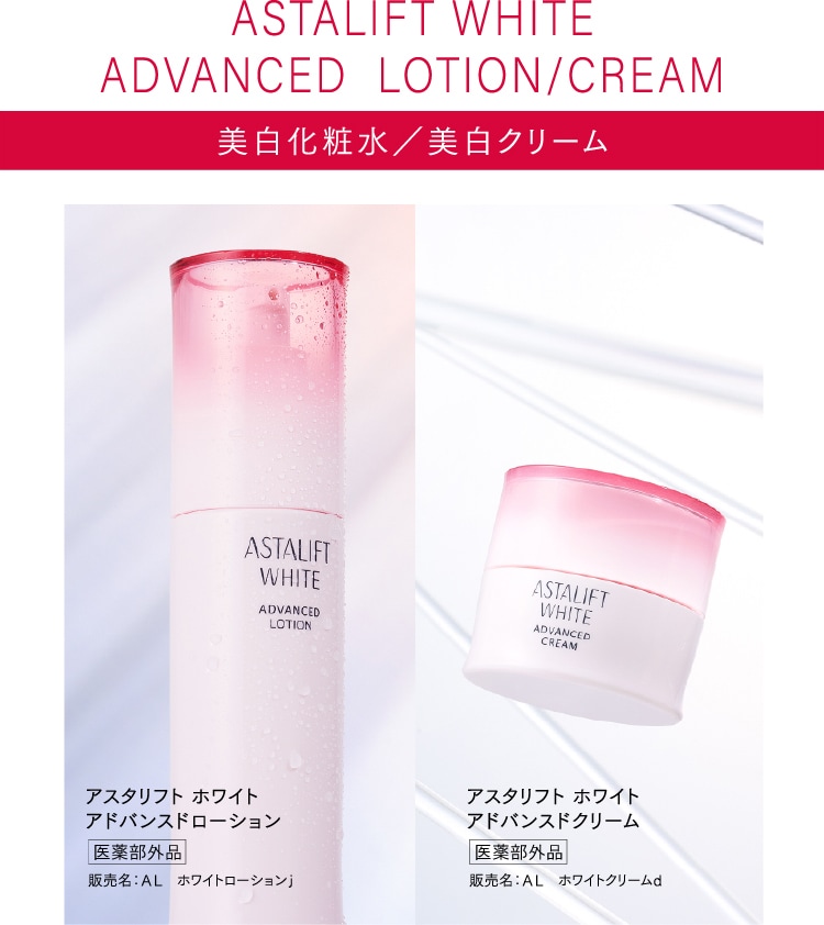 美白化粧水／美白クリーム