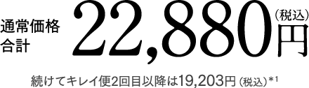 通常価格合計 22,880円 (税込)