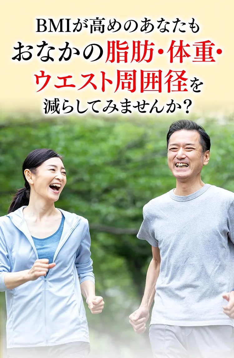 BMIが高めのあなたもおなかの脂肪・体重・ウエスト周囲径を減らしてみませんか？