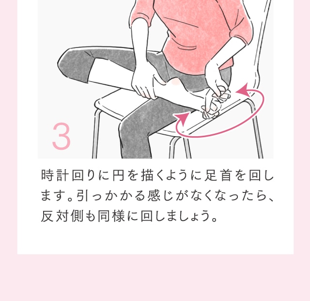 ぐるぐる足首回し