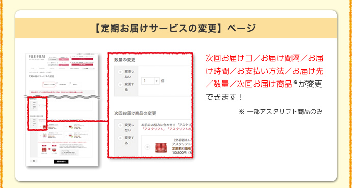 定期届サービスのWEBでのご変更方法