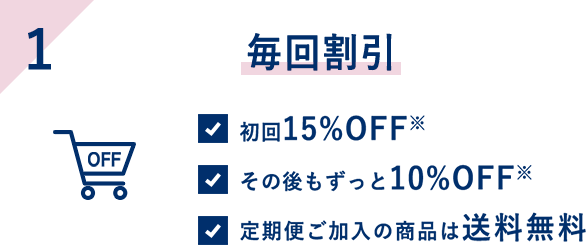 1 毎回割引