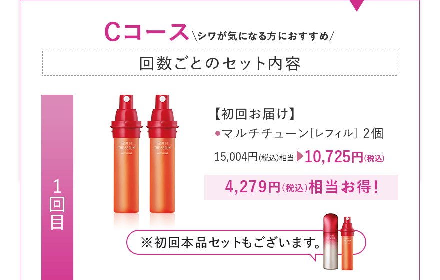 【初回お届け】 マルチチューン[レフィル] 2個 15,004円(税込)相当 10,725円(税込)
