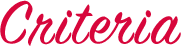 Criteria
