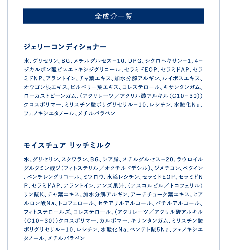 全成分一覧