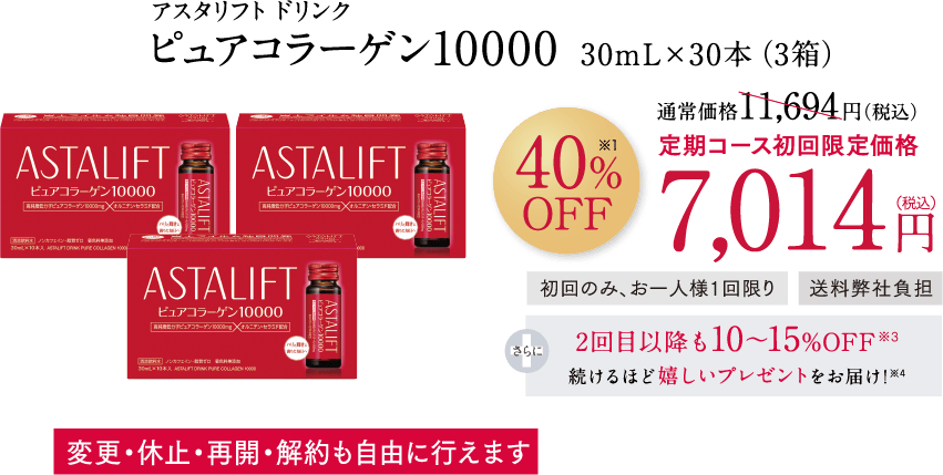 アスタリフト ドリンク ピュアコラーゲン10000