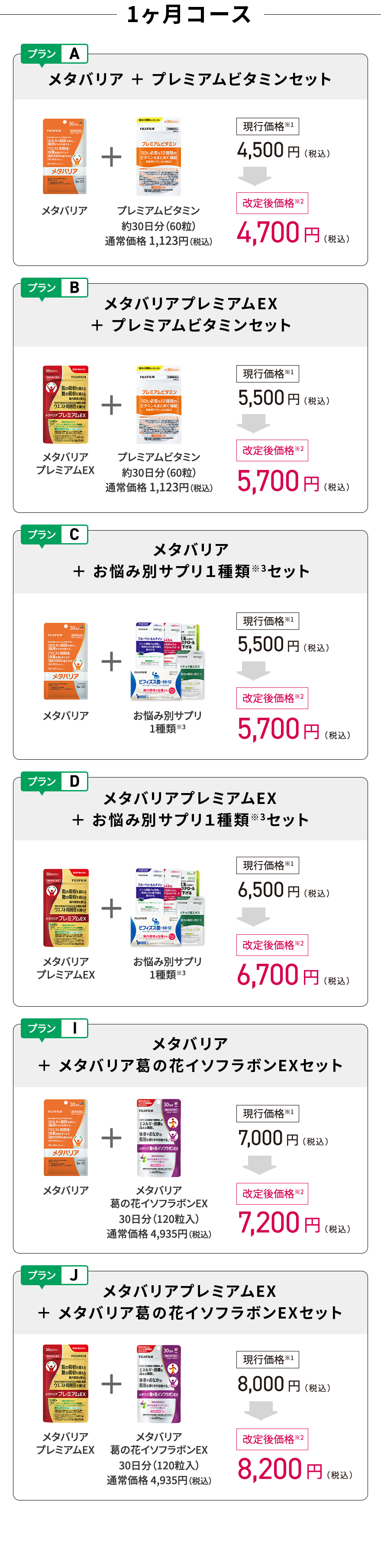1ヶ月コース