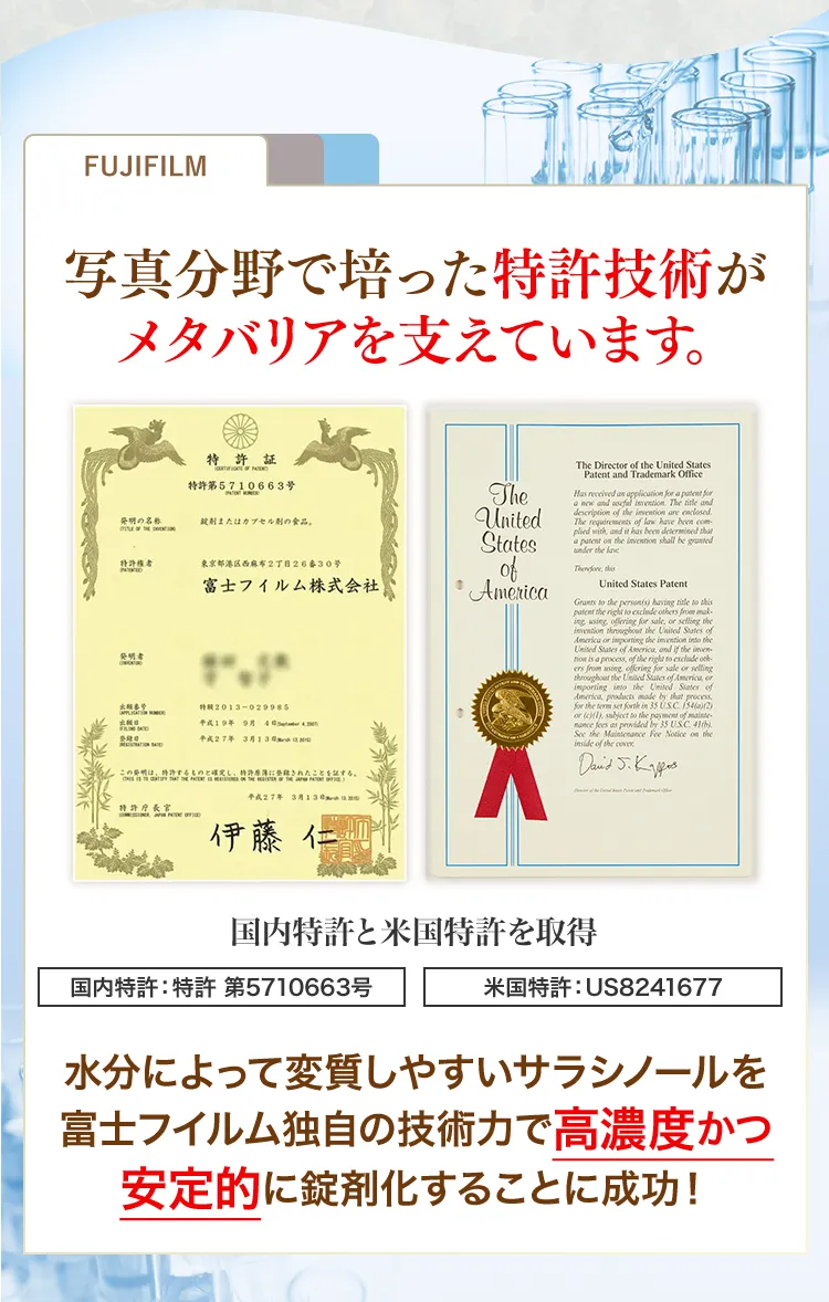 写真分野で培った特許技術がメタバリアを支えています。