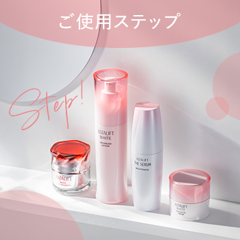 アスタリフトスキンケアのご使用ステップをご案内