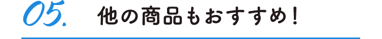 他の商品もおすすめ！