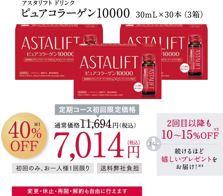 アスタリフト ドリンク ピュアコラーゲン10000
