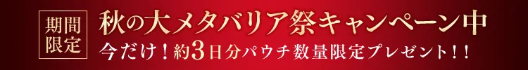 秋のメタバリアキャンペーン