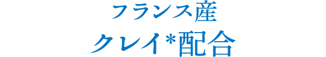 フランス産クレイ＊配合