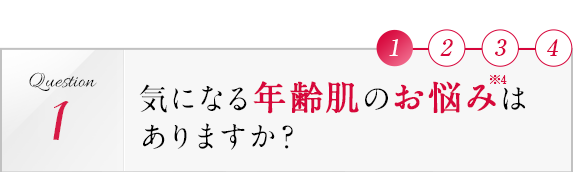 お肌の悩みはありますか？