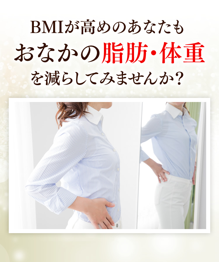 BMIが高めのあなたもおなかの脂肪・体重を減らしてみませんか？