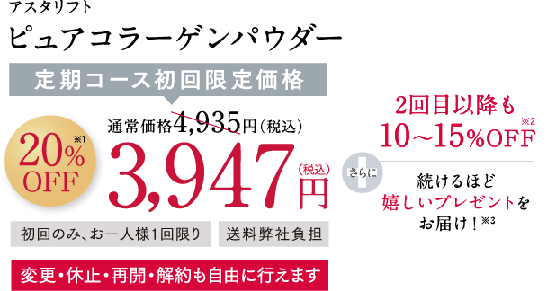 アスタリフト ピュアコラーゲンパウダー