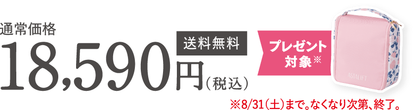 通常価格 18,590円(税込)送料無料 プレゼント対象※ ※8/31(土)まで。なくなり次第、終了。
