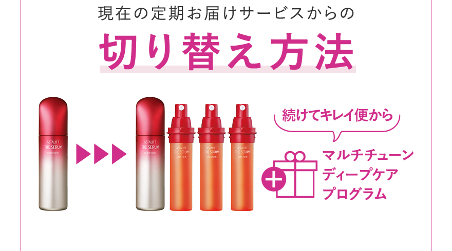 現在の定期お届けサービスからの切り替え方法