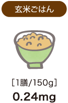 玄米ごはん　1膳/150g　0.24mg