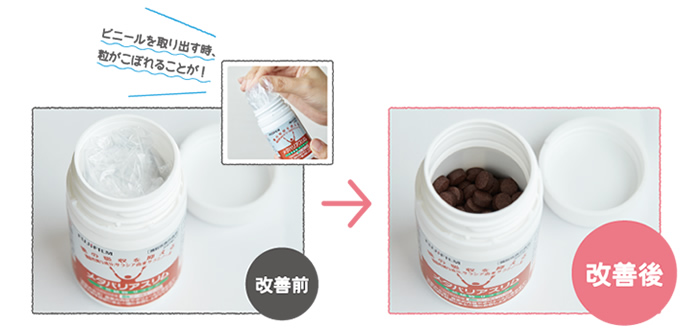 改善前⇒改善後