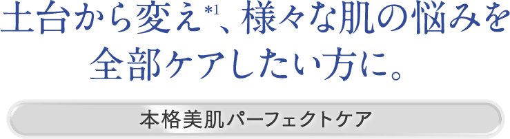 美肌ケアには妥協したくない方に。美肌ケア実感+紫外線ケア