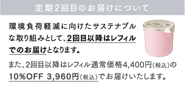 定期2回目のお届けについて