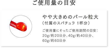 ご使用量の目安