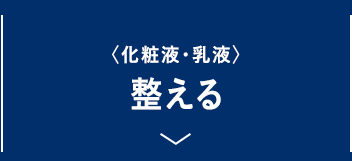 健やかに肌を整え維持する「整える」