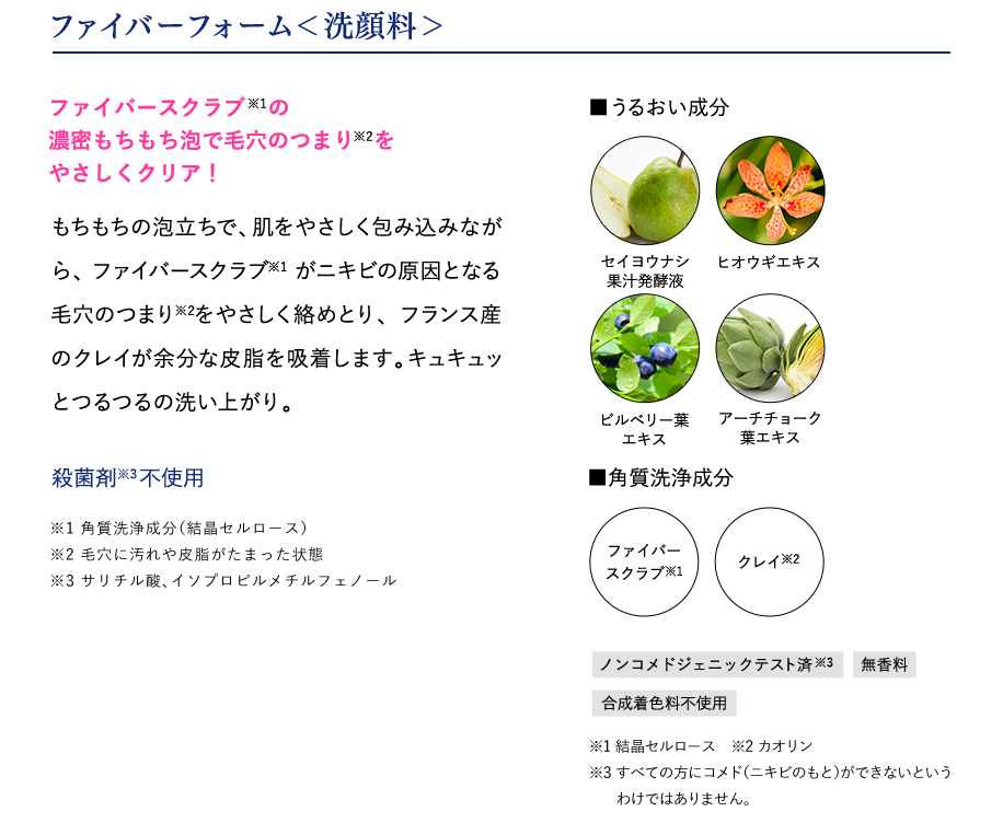 ファイバーフォーム＜洗顔料＞