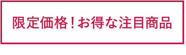 限定価格！お得な注目商品